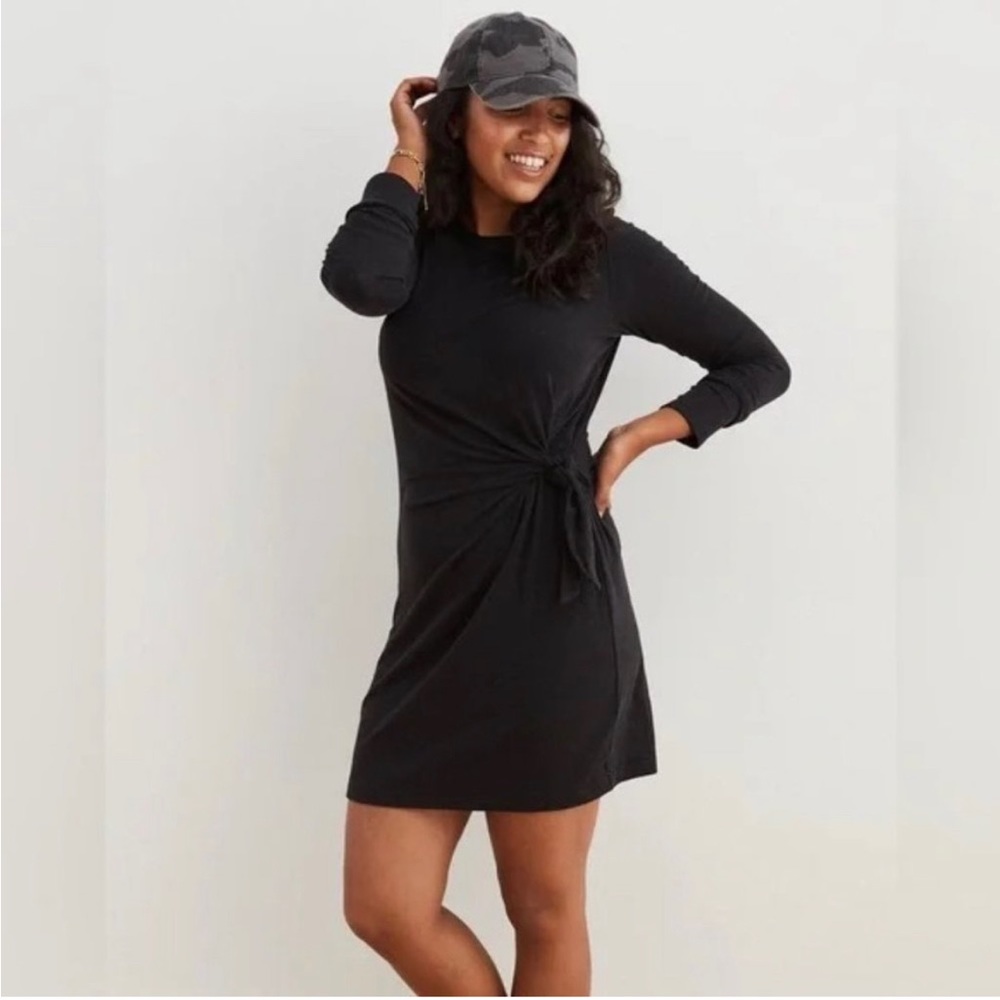 Aerie Long Sleeve T Shirt Dress